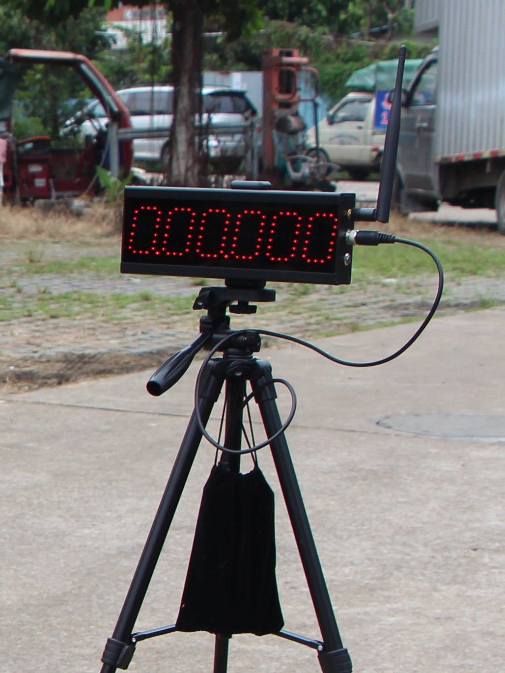 LED display used with a sports timing system